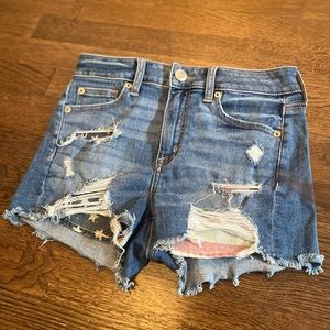 AE shorts with stars and strips detail